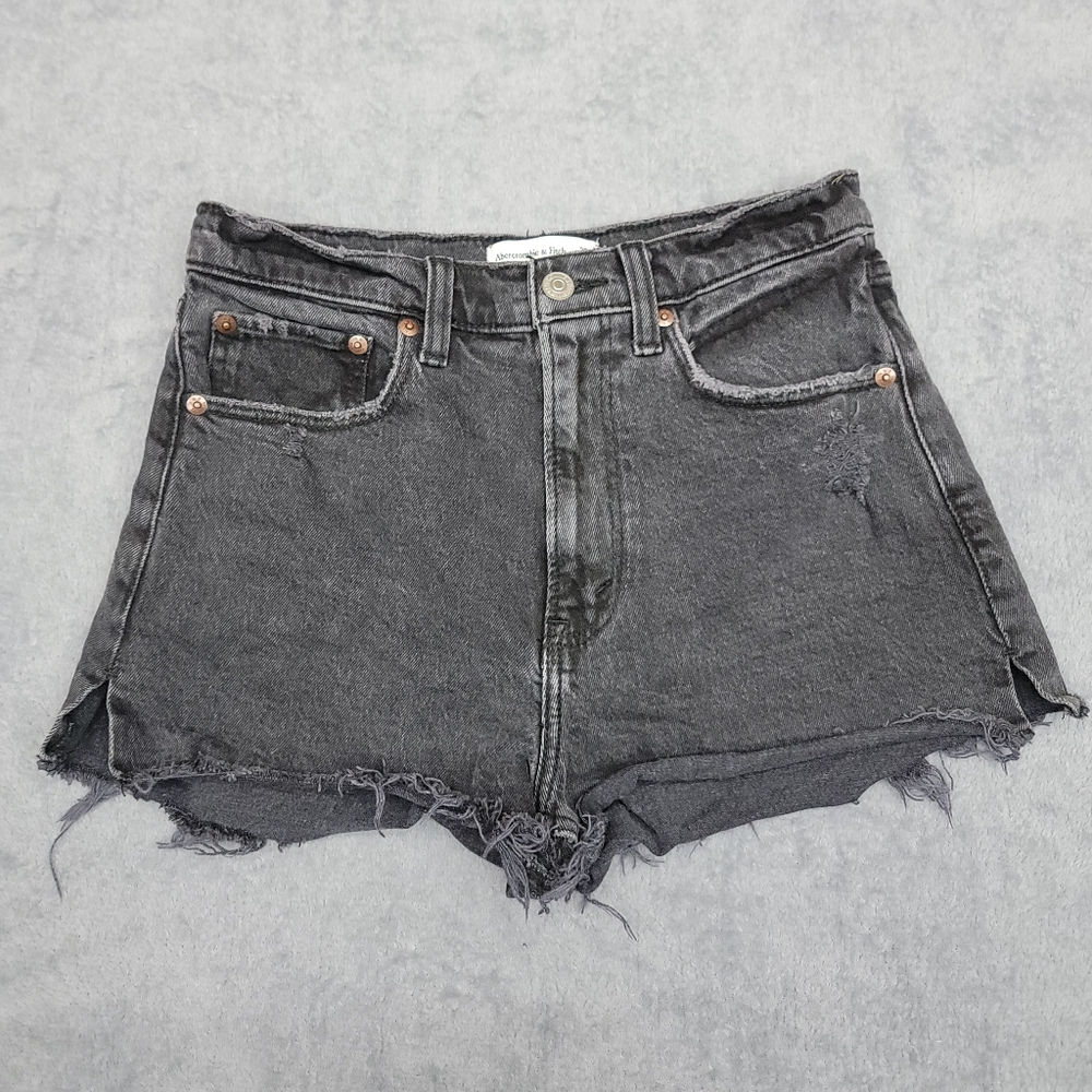 Abercrombie & Fitch women's high rise mom denim shorts